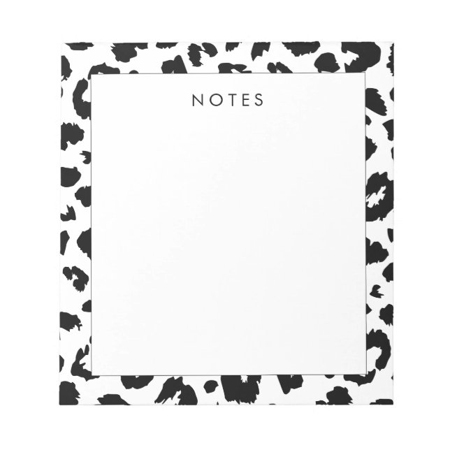 Bloco De Notas Impressão-leopardo personalizável (Frente)