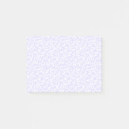 Bloco De Notas Impressão Lilac-Leopardo Roxo Branco