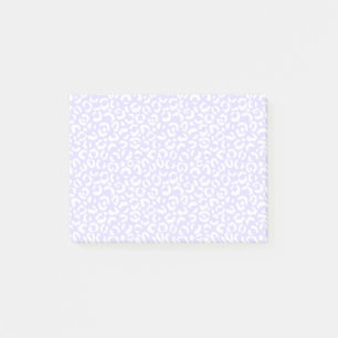 Bloco De Notas Impressão Lilac-Leopardo Roxo Branco