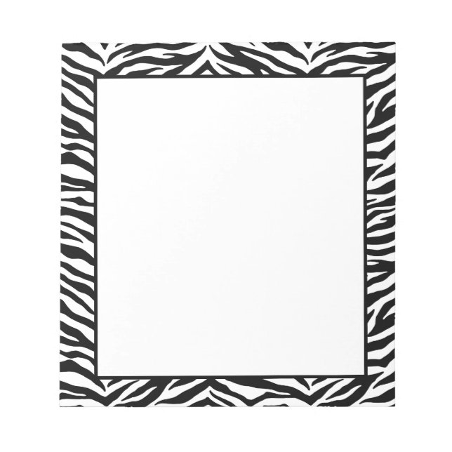 Bloco De Notas Impressão Notepad-Zebra (Frente)