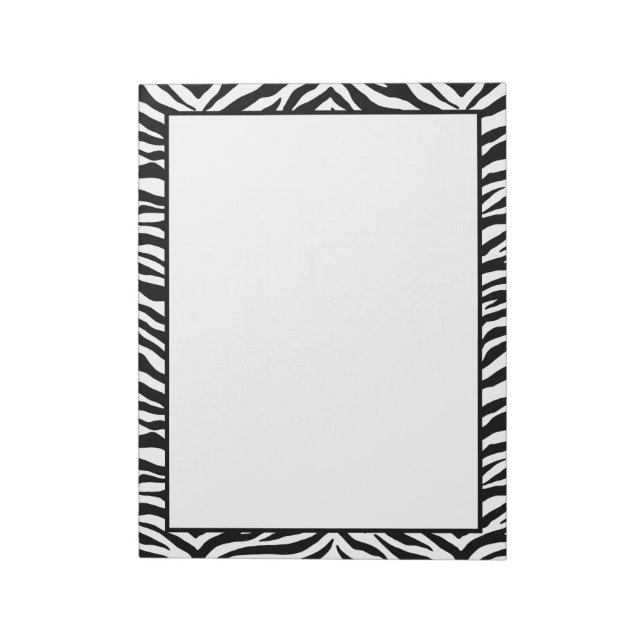 Bloco De Notas Impressão Notepad-Zebra (Invertido)
