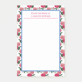 Bloco De Notas Impressão Rosa Rosa Rosa Rosa Rosa