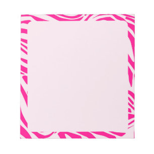 Bloco De Notas Impressão zebra rosa