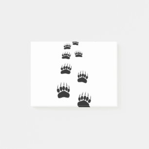 Bloco De Notas Impressões de pata de urso