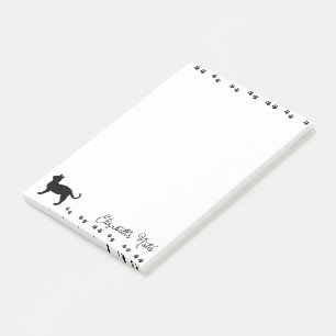 Bloco De Notas Impressões de patas de gatinho personalizadas