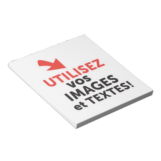 Bloco De Notas Imprimer vos design en ligne DIY en Français (Inclinado)