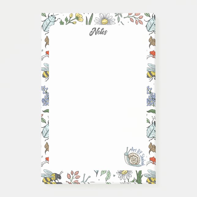 Bloco De Notas In the Garden Notepad (Frente)