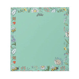 Bloco De Notas In the Garden Notepad