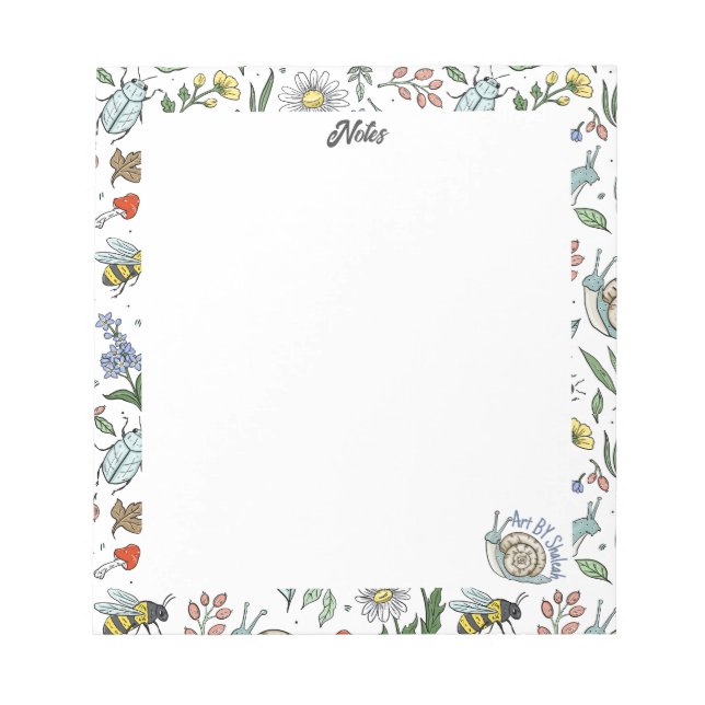 Bloco De Notas In the Garden Notepad (Frente)