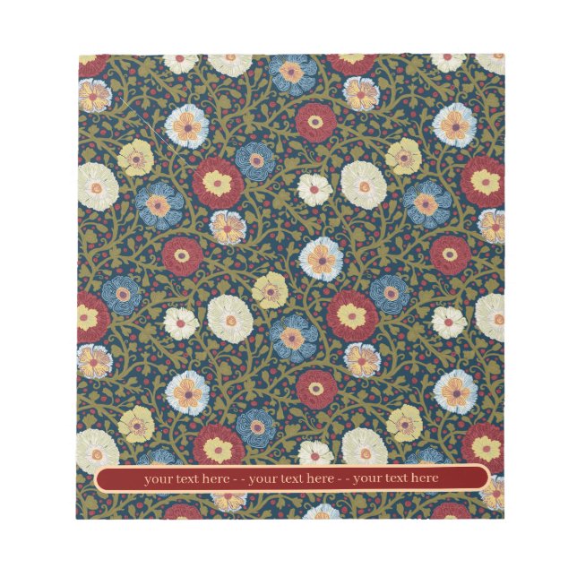 Bloco De Notas Inclinação Floral (Frente)