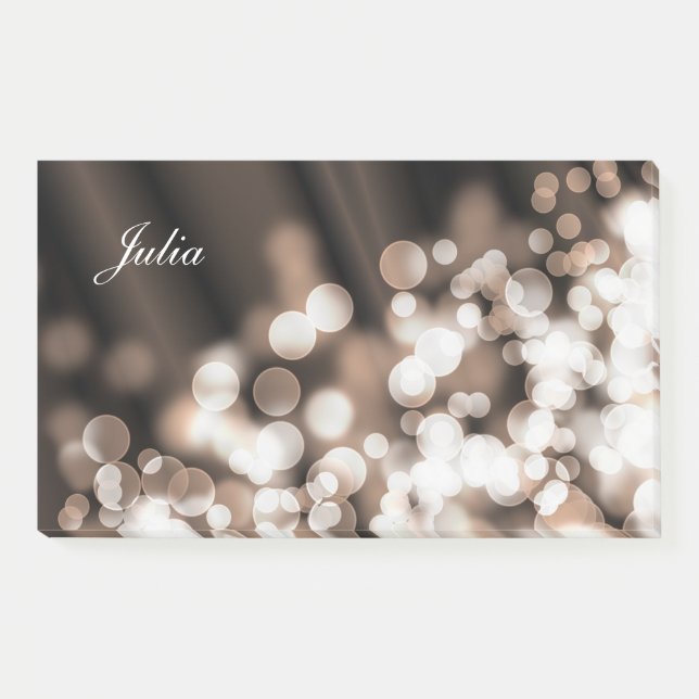 Bloco De Notas Inclinação texture.text do estilo de Bokeh (Frente)