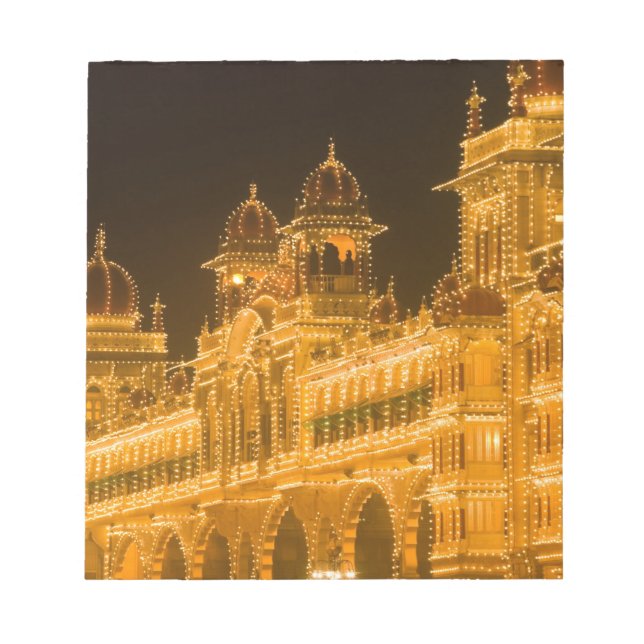 Bloco De Notas ÍNDIA, Karnataka, Mysore : Palácio do Majaraja (c. (Frente)