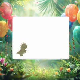 Bloco De Notas Infantil Boho Dinossauro