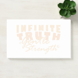 Bloco De Notas Infinite Truth, Gentle Strength  Post-it® Notes