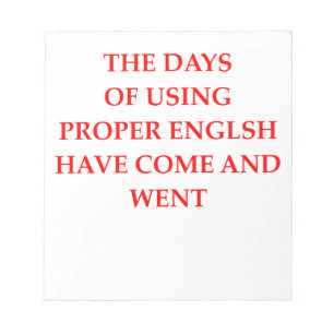 BLOCO DE NOTAS INGLÊS