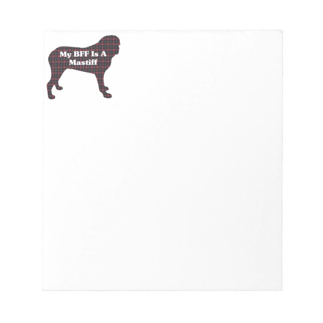 BLOCO DE NOTAS INGLÊS MASTIFF BFF (Frente)