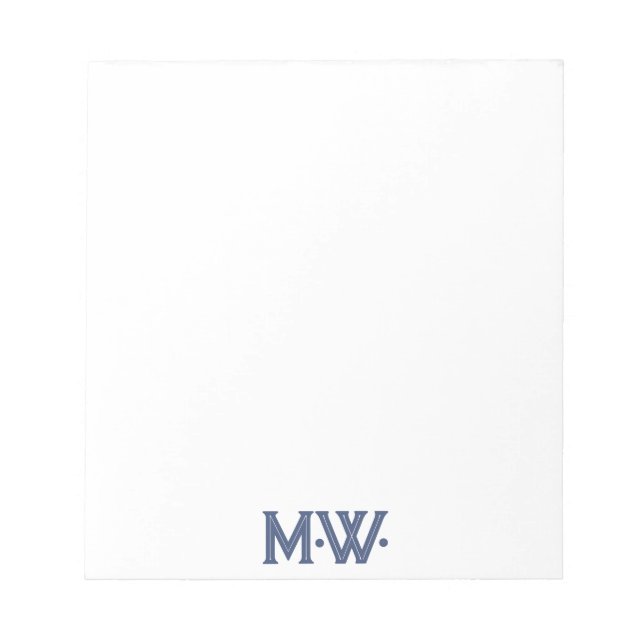 Bloco De Notas Iniciais de Tipografia Única (Frente)