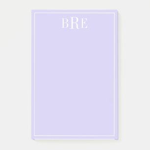 Bloco De Notas Iniciais Roxo