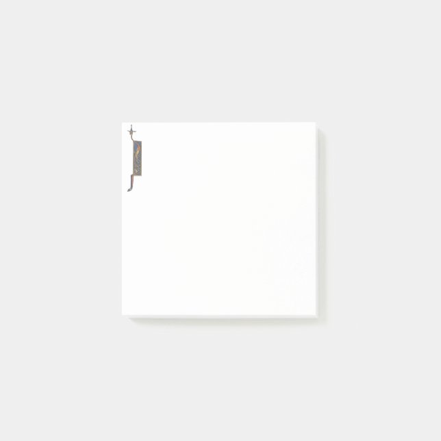 Bloco De Notas Inicial iluminada J (Frente)