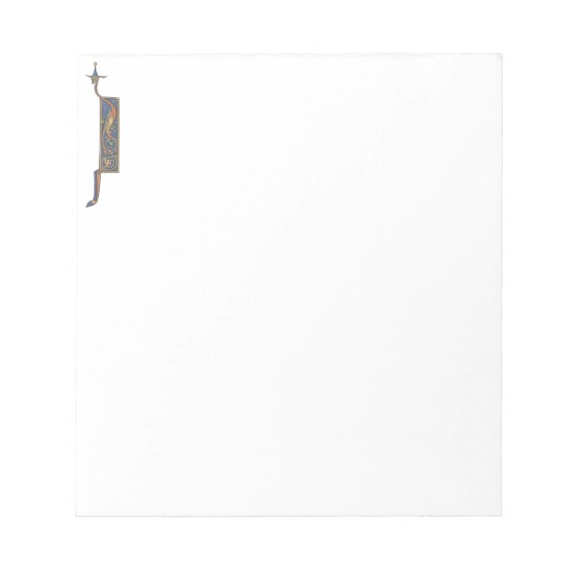 Bloco De Notas Inicial iluminada J (Frente)