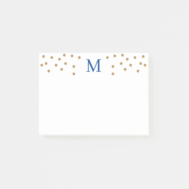 Bloco De Notas INICIAL PERSONALIZADO COM notas de Posto SPRINKLES (Frente)