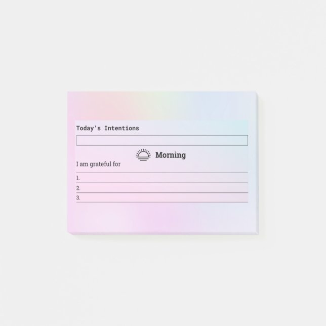 Bloco De Notas Iniciar o Dia com Intenções (Frente)