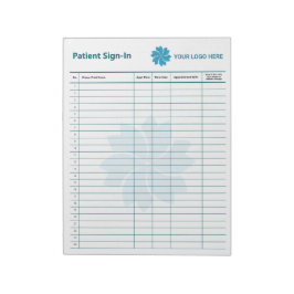 Bloco De Notas Início de Sessão de Doente Editável