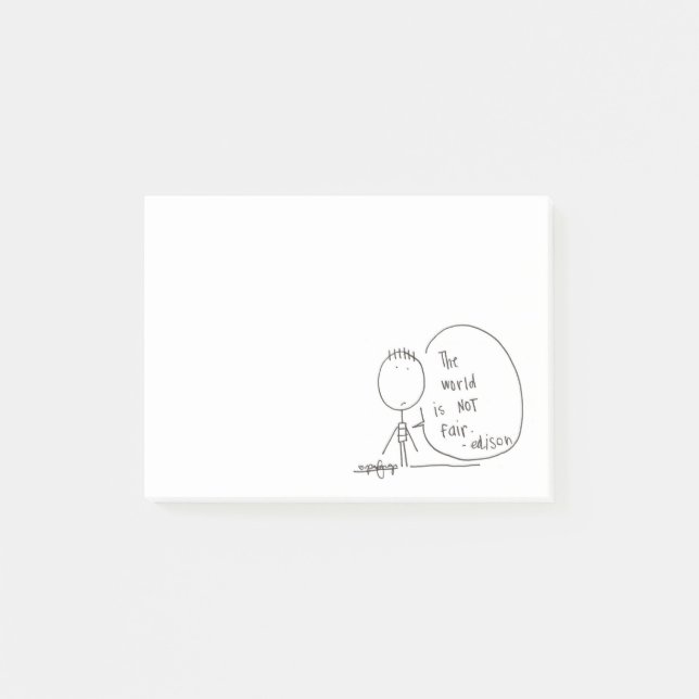 Bloco de notas injusto (Frente)