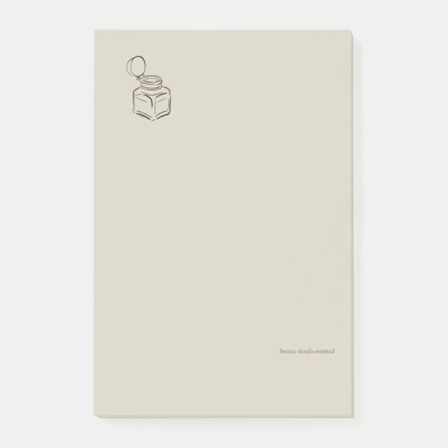 Bloco De Notas Ink pot- Forgotten Archive- Minimalist (Frente)