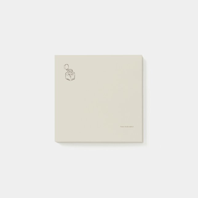 Bloco De Notas Ink pot- Forgotten Archive- Minimalist (Frente)