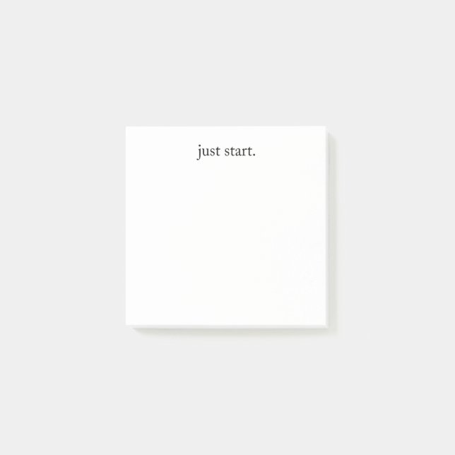 Bloco De Notas Inspirational Quote Minimalist (Frente)
