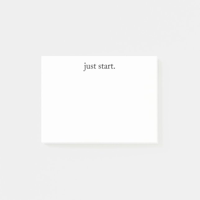 Bloco De Notas Inspirational Quote Minimalist  (Frente)