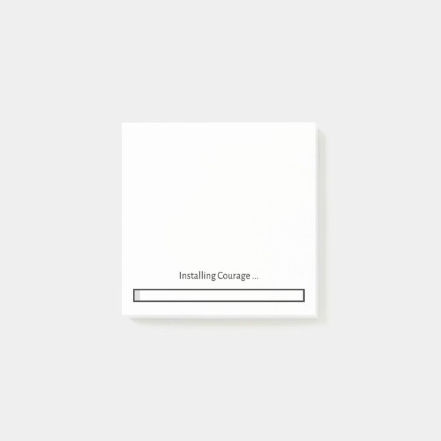 Bloco De Notas Installing Courage (Frente)