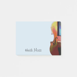 Bloco De Notas Instrumento Musical Violino Personalizado