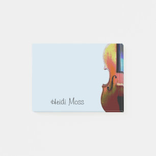 Bloco De Notas Instrumento Musical Violino Personalizado