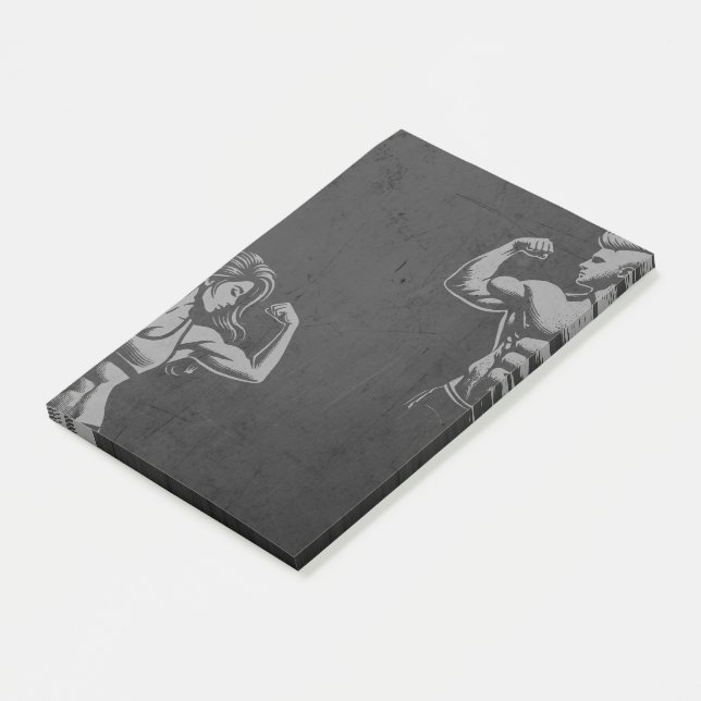 Bloco De Notas Instrutor de ginástica de construção de Malhações  (Inclinado)