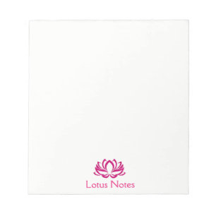 Bloco De Notas Instrutor Holístico da Flor de Lotus Rosa Yoga Clá