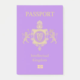 Bloco De Notas Intellectual Kingdom Passport