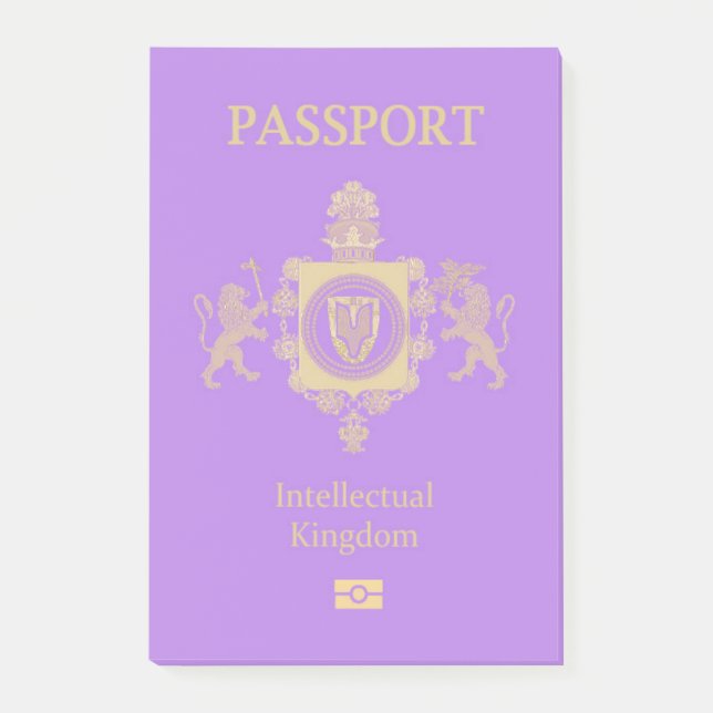 Bloco De Notas Intellectual Kingdom Passport (Frente)