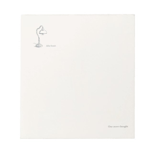 Bloco De Notas Introvert Gift Minimalist Line Art (Frente)