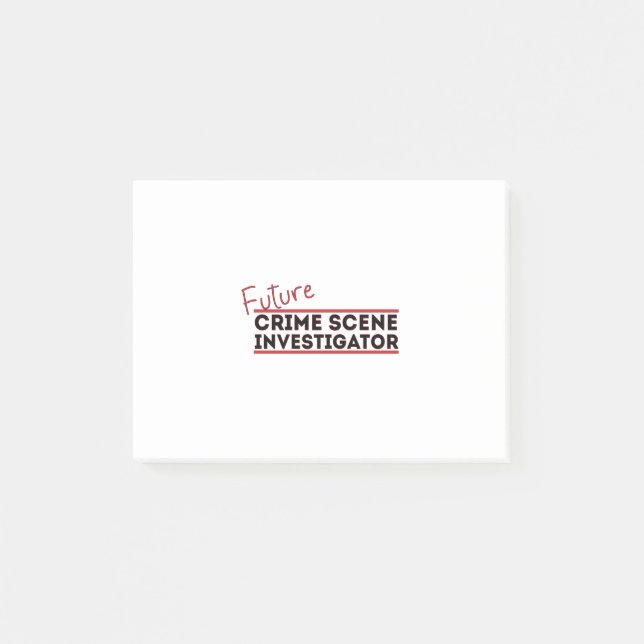 Bloco De Notas Investigador da Cena do Crime Futuro (Frente)