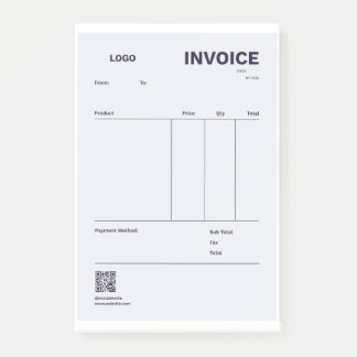 BLOCO DE NOTAS INVOICE