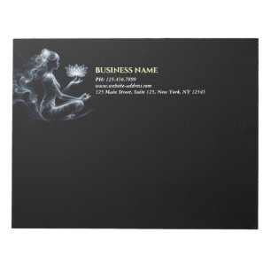 Bloco De Notas Ioga Instrutor Lotus Meditação Pose Brilhante