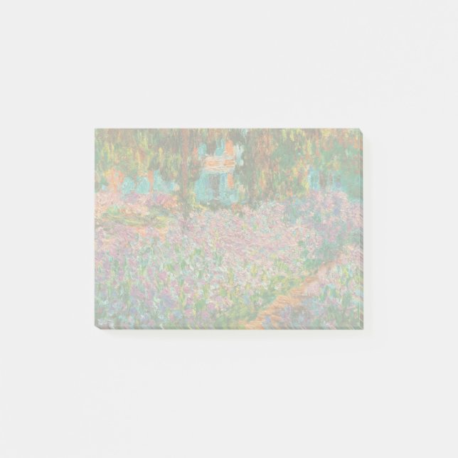 Bloco De Notas Íris Jardim Monet Giverny flores (Frente)