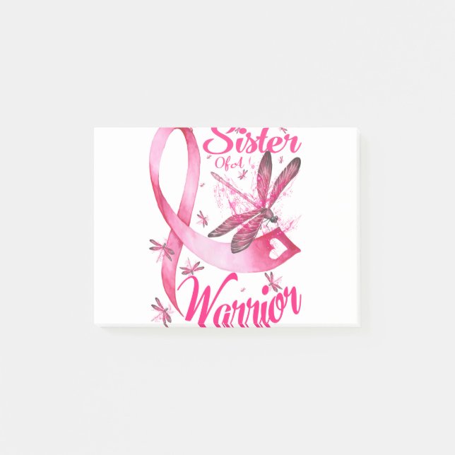 Bloco De Notas Irmã De Um Cancer Da Mama De Dragonfly (Frente)