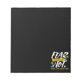 Bloco De Notas Isaiah 41:10 - Medo não-Bíblia inspiracional Verse