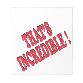 Bloco De Notas Isso é incrível