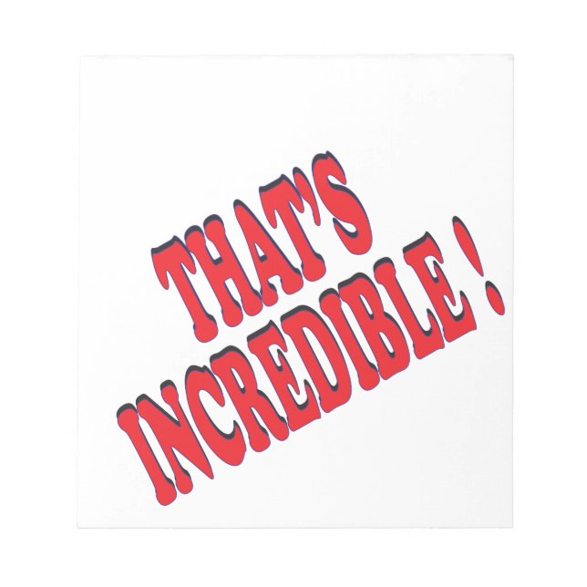 Bloco De Notas Isso é incrível (Frente)