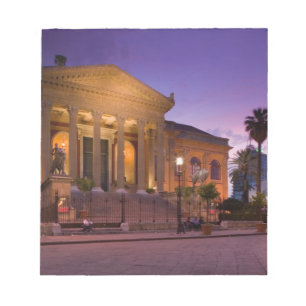 Bloco De Notas Itália, Sicília, Palermo, Ópera do Teatro Massimo