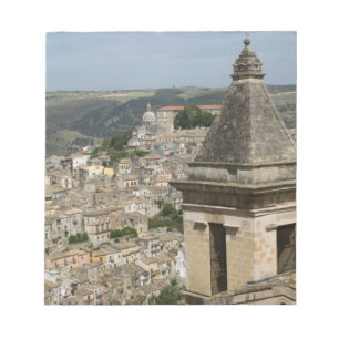 Bloco De Notas ITÁLIA, Sicília, RAGUSA IBLA: Vista da Cidade e Sa
